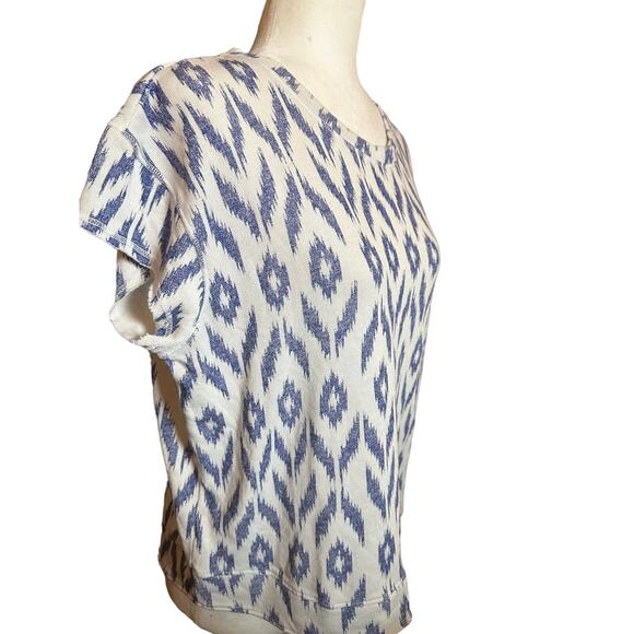 Sundry for J. Crew Ikat Print Short Sleeve Shirt Size Large NWT, Women's - Picture 1 of 7